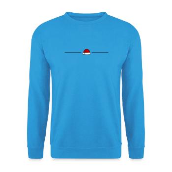 Santa Hat Santa Hat - Unisex Sweatshirt - sea blue - Front - Alina (178cm) & Michal (187cm)