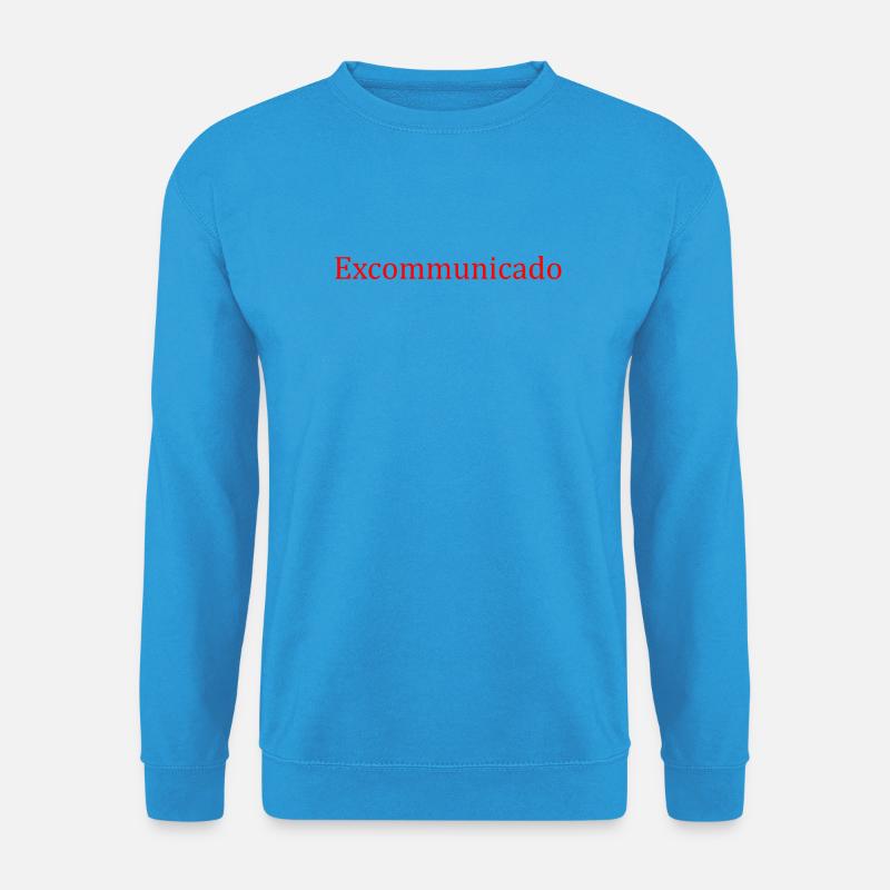 Excommunicado - roter Schriftzug - Unisex Pullover - Meeresblau