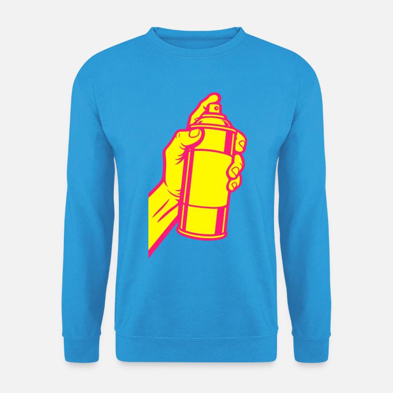Graffiti Spraydose Pop-Art - Unisex Pullover - Meeresblau