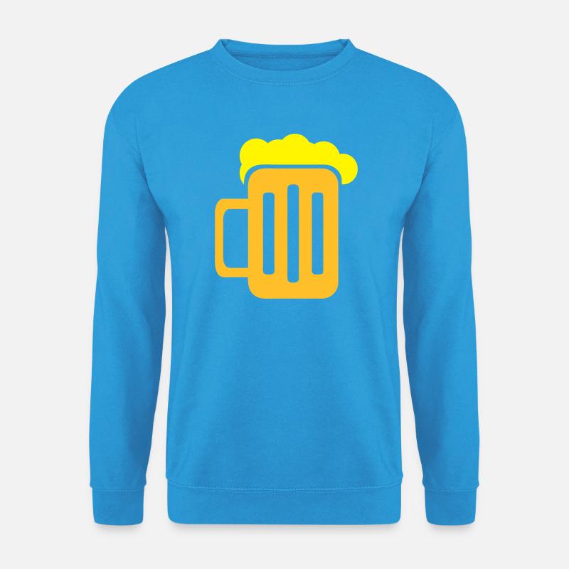 Glas Bier - Unisex Pullover - Meeresblau