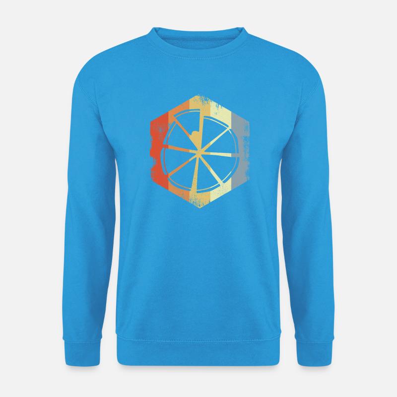 Klassische Pizza - Unisex Pullover - Meeresblau
