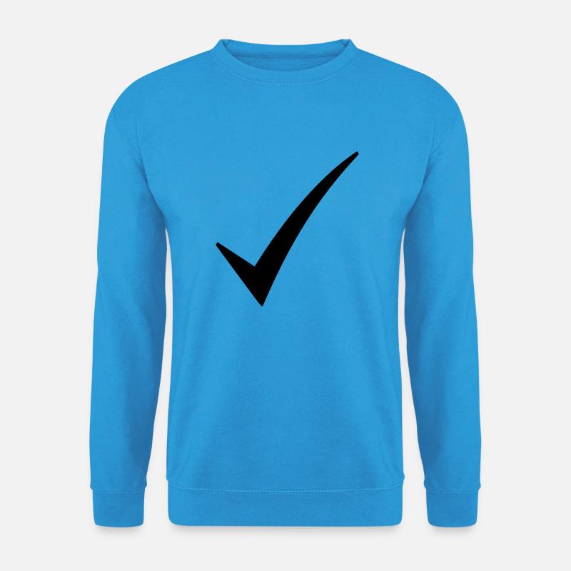 check mark - Unisex Sweatshirt - sea blue