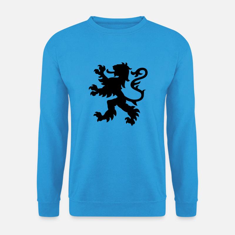 wappen_lion_animal - Unisex Pullover - Meeresblau