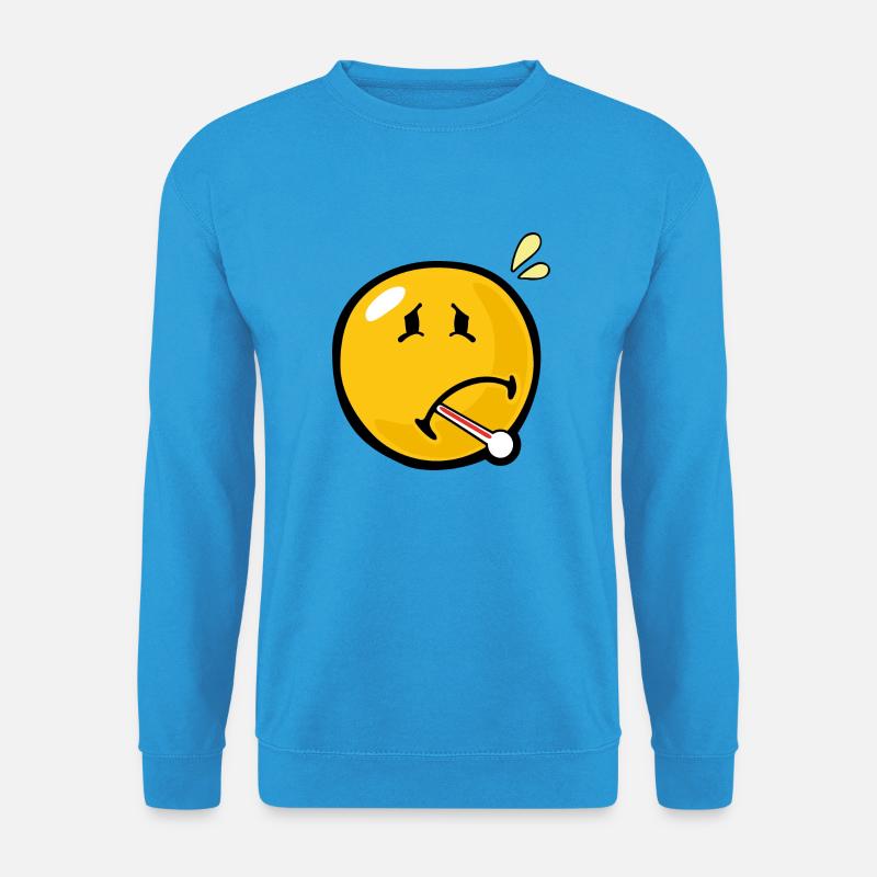 Smiley Unwell - Unisex Pullover - Meeresblau