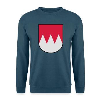 Francs Coat of Arms - Sweat-shirt Unisexe - bleu mer - Devant - Alina (178cm) & Michal (187cm)
