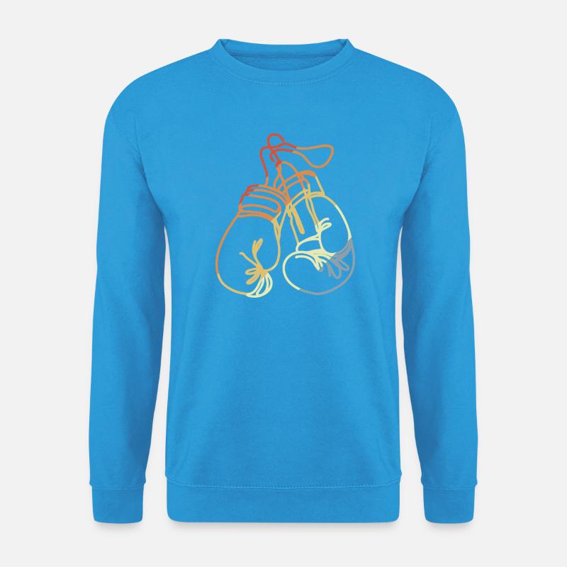 Boxhandschuhe Retro Style - Unisex Pullover - Meeresblau