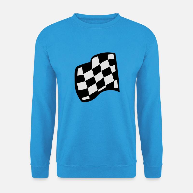 Zielflagge, Racing - Unisex Pullover - Meeresblau