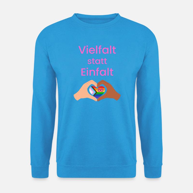 Vielfalt statt Einfalt - Unisex Pullover - Meeresblau