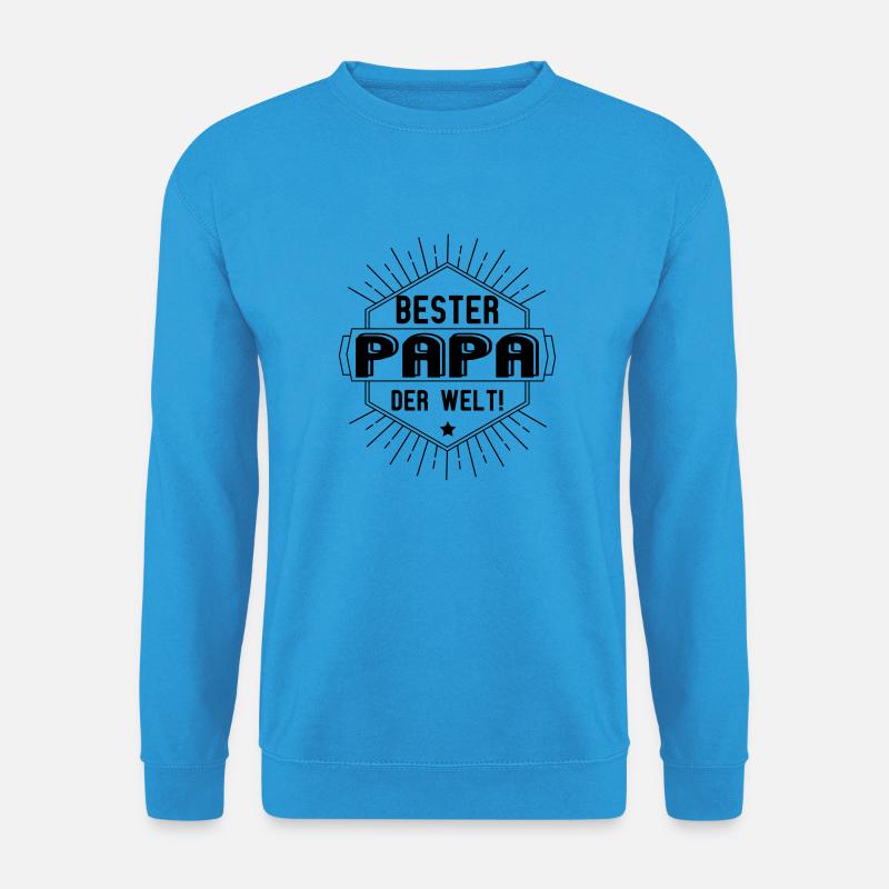 bester papa der welt - Unisex Pullover - Meeresblau