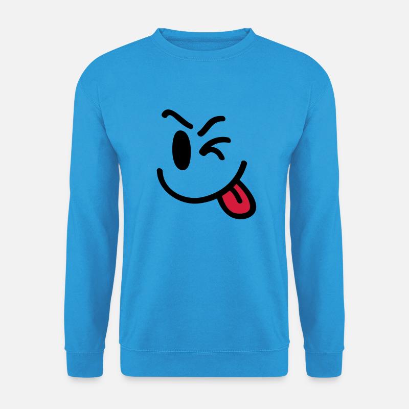 face__fun__f2 - Unisex Pullover - Meeresblau