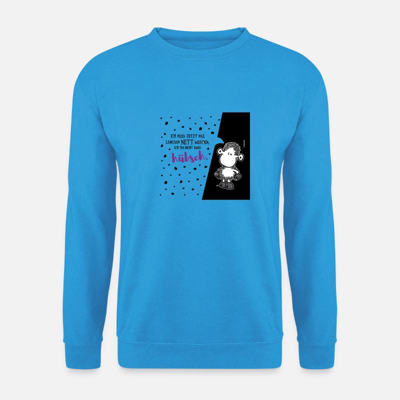 Sheepworld Nicht ewig hübsch - Unisex Pullover - Meeresblau