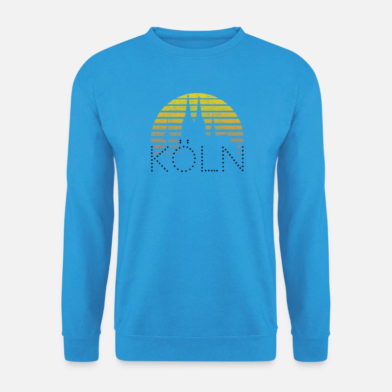 Köln Kölner Skyline Kölner Dom Vintage Geschenk - Unisex Pullover - Meeresblau