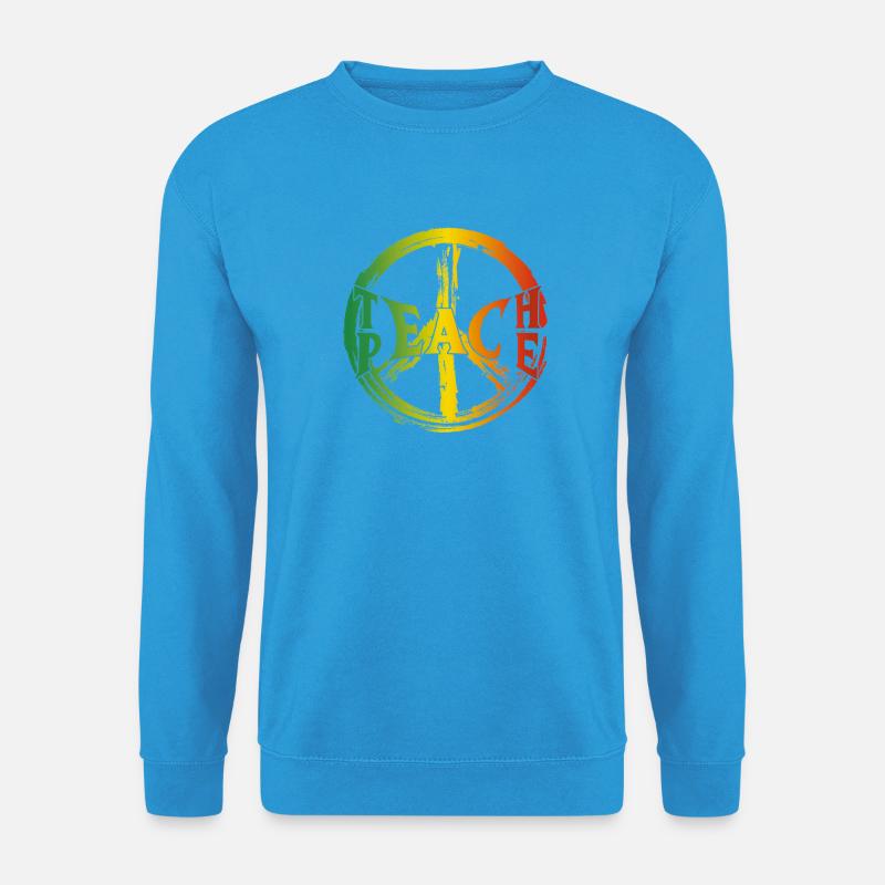 Teach Peace - Unisex Pullover - Meeresblau