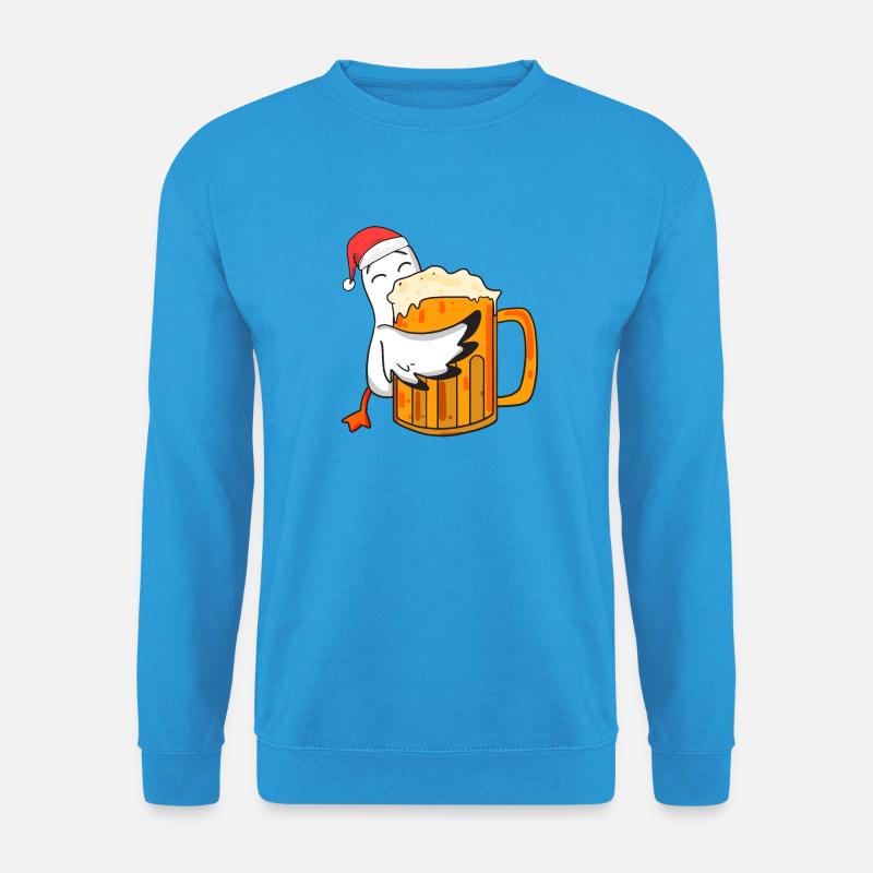 Möwe Bier Weihnachten - Unisex Pullover - Meeresblau