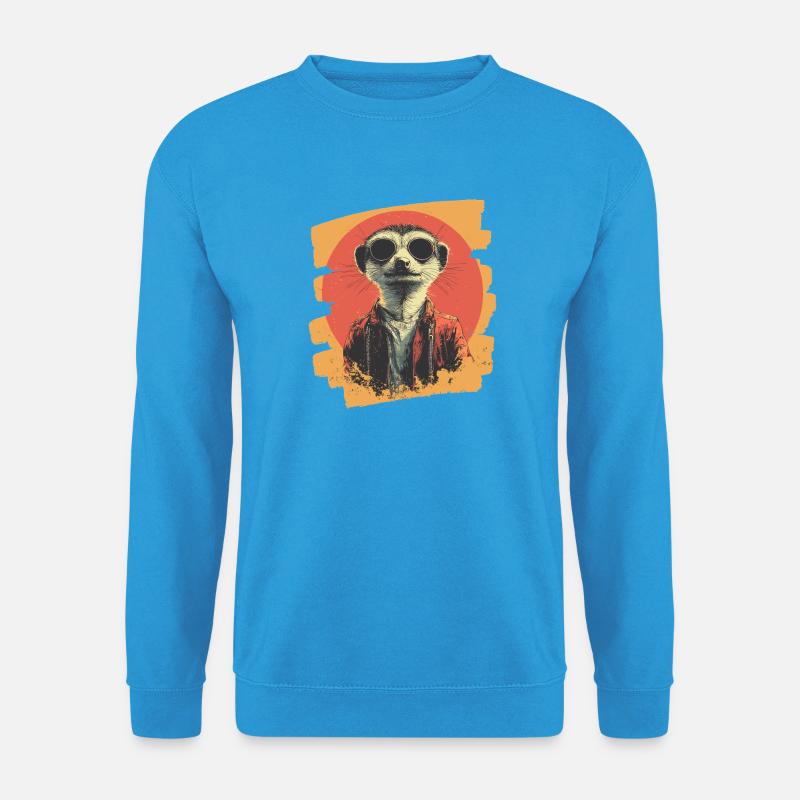 Erdmännchen Retro - Unisex Pullover - Meeresblau