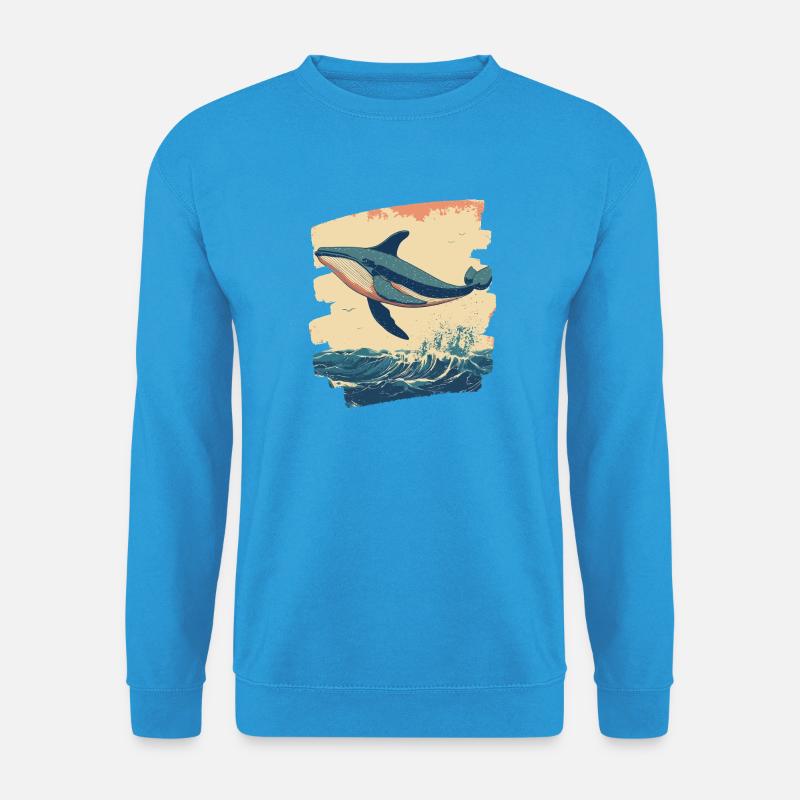 Walfisch - Unisex Pullover - Meeresblau