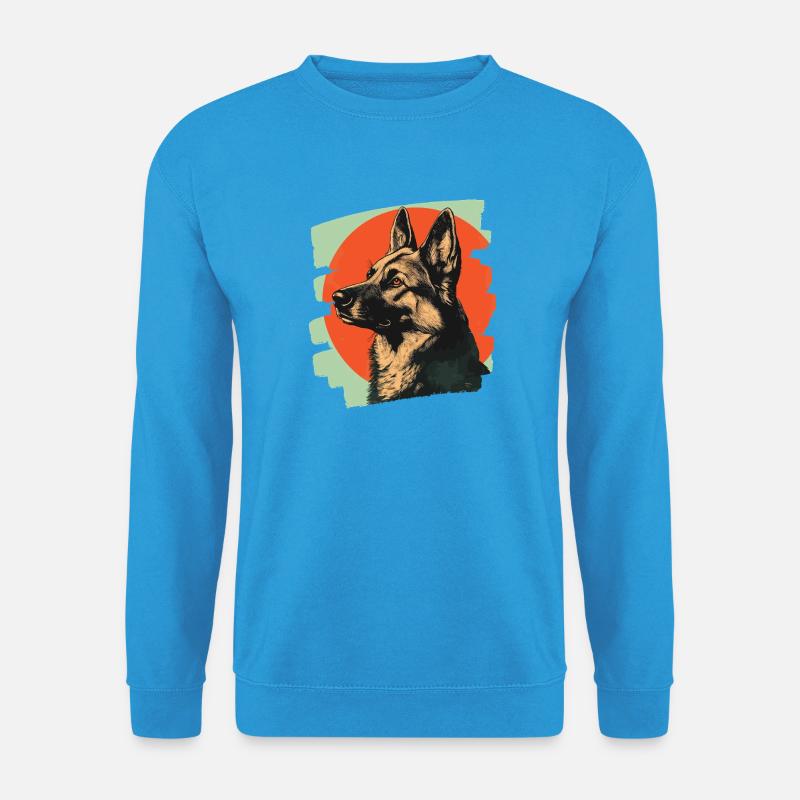 Schäferhund - Unisex Pullover - Meeresblau