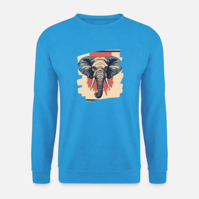 Elefant - Unisex Pullover - Meeresblau