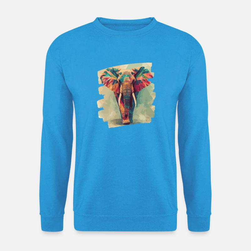 Elefant - Unisex Pullover - Meeresblau