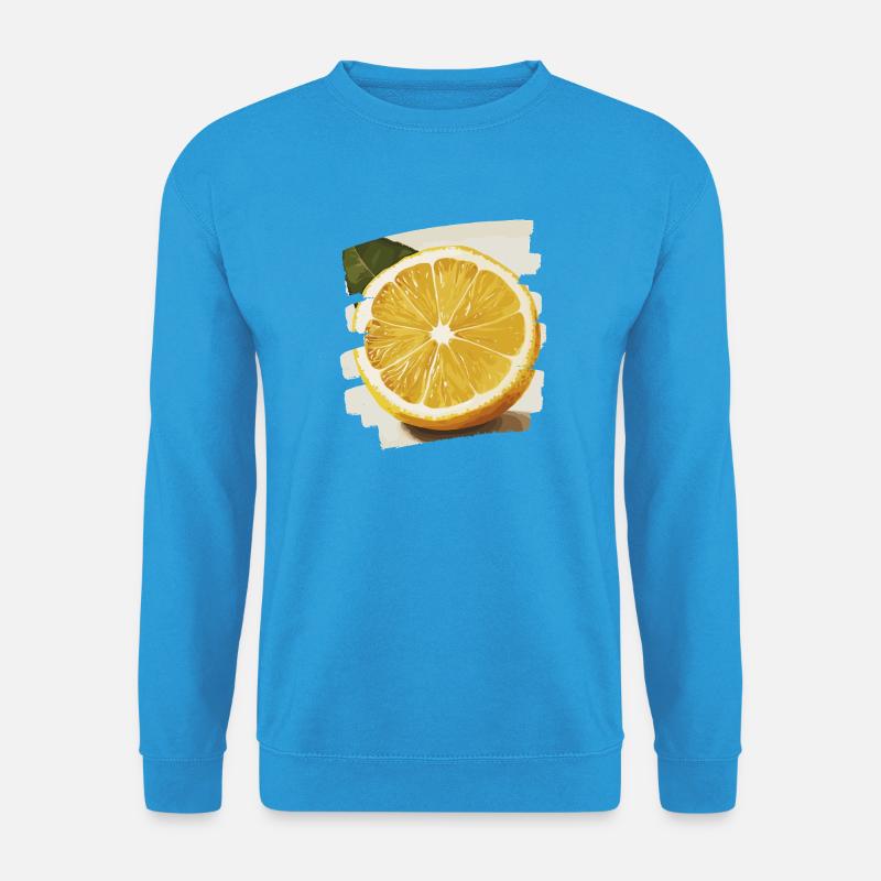 Zitrone - Unisex Pullover - Meeresblau