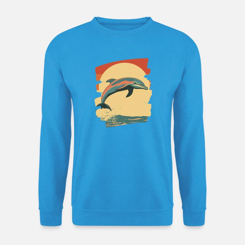 Delfin - Unisex Pullover - Meeresblau