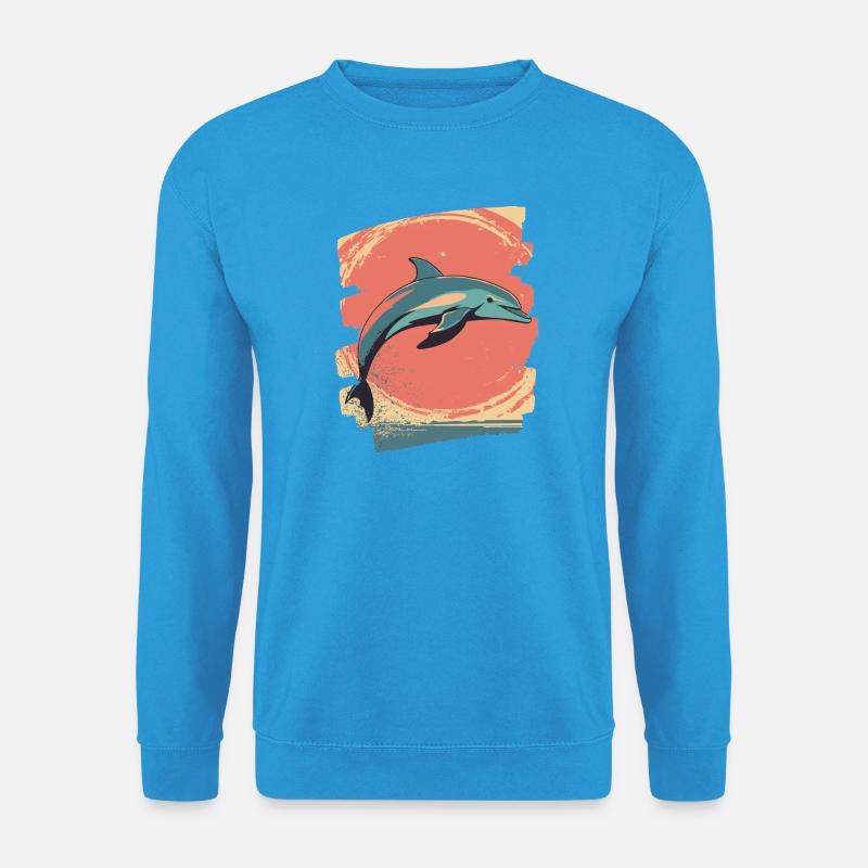 Delfin - Unisex Pullover - Meeresblau