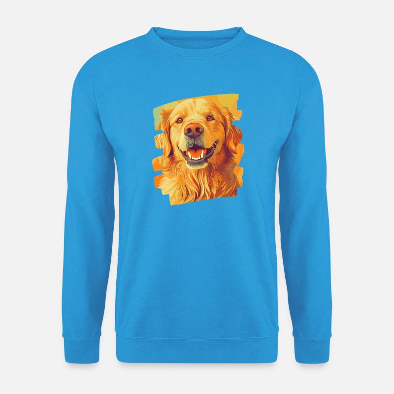 Golden Retriever - Unisex Pullover - Meeresblau