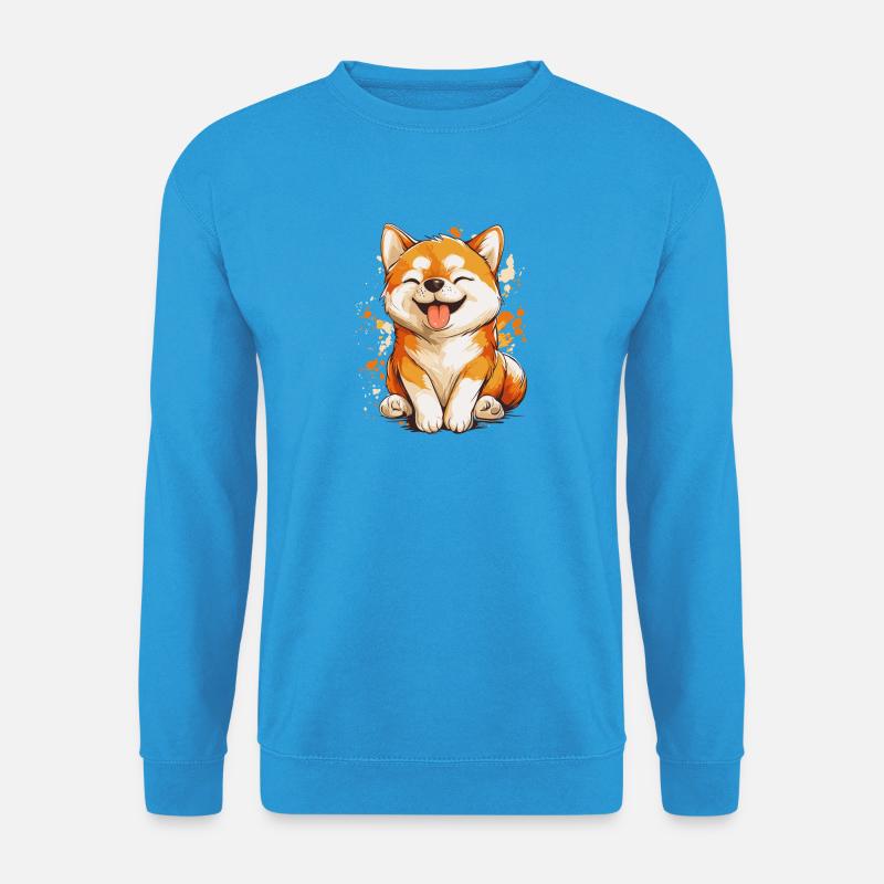 Shiba Inu - Unisex Pullover - Meeresblau