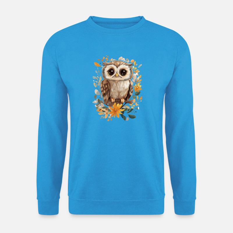 Eule - Unisex Pullover - Meeresblau