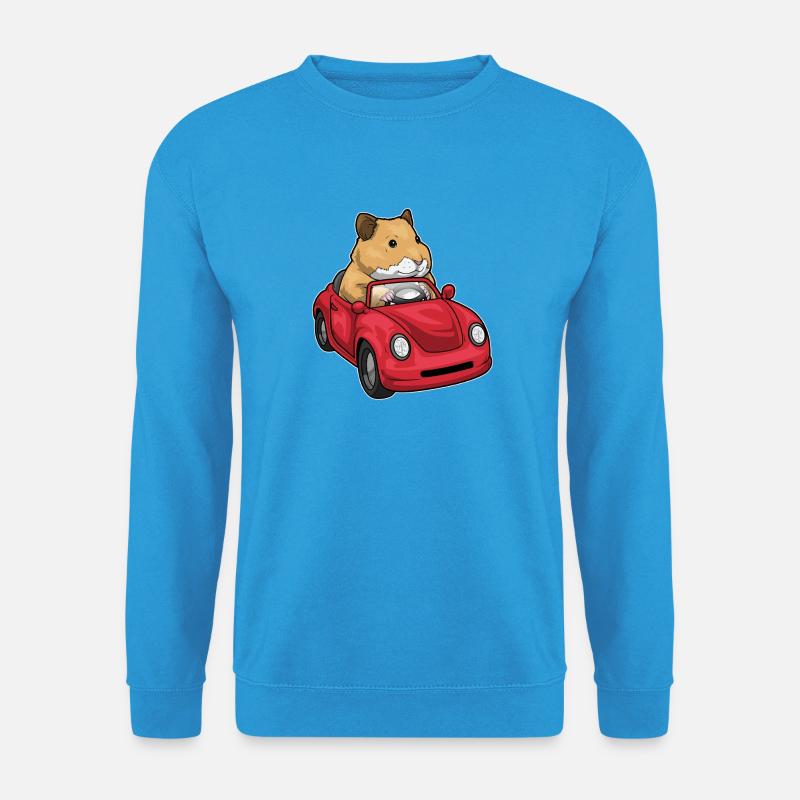 Hamster Auto - Unisex Pullover - Meeresblau