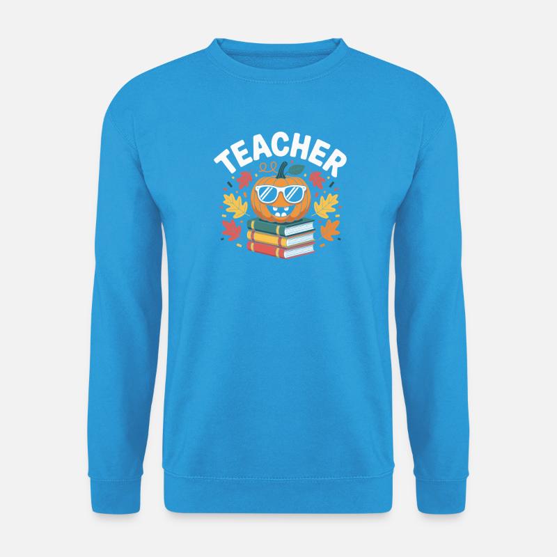 Lehrer Geschenkidee Herbst - Unisex Pullover - Meeresblau