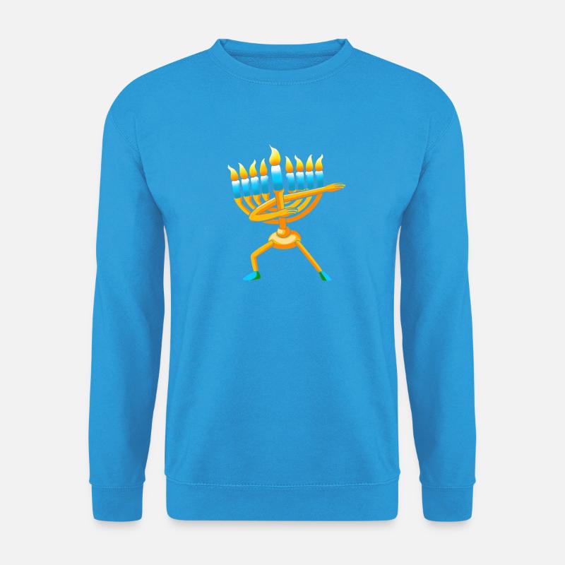 Hanoukka Hanoukka Hanoucca - Sweat-shirt Unisexe - bleu mer