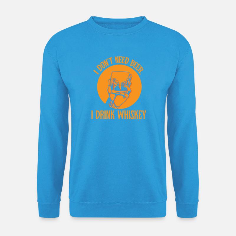 Whiskey Spruch Whiskeytrinker Whiskeyliebhaber - Unisex Pullover - Meeresblau