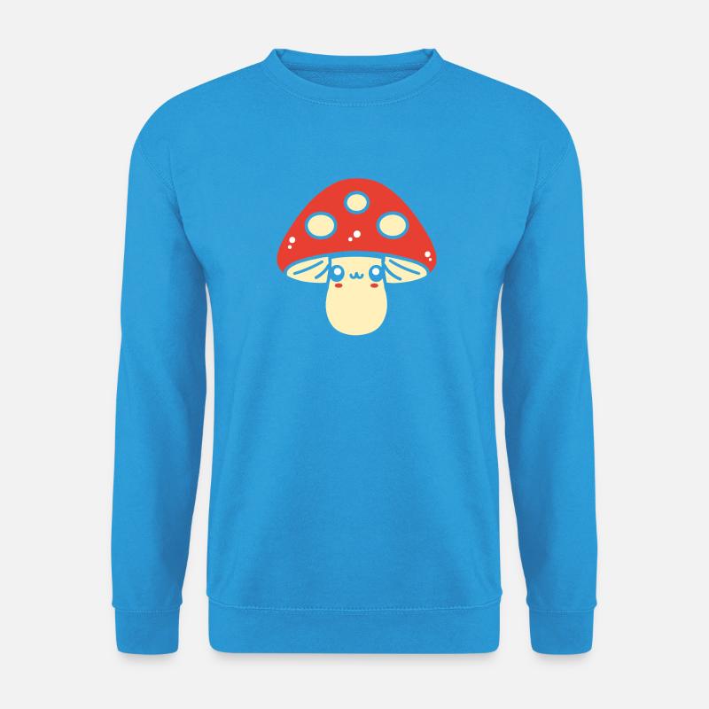 Süßer frecher roter Pilz - Unisex Pullover - Meeresblau