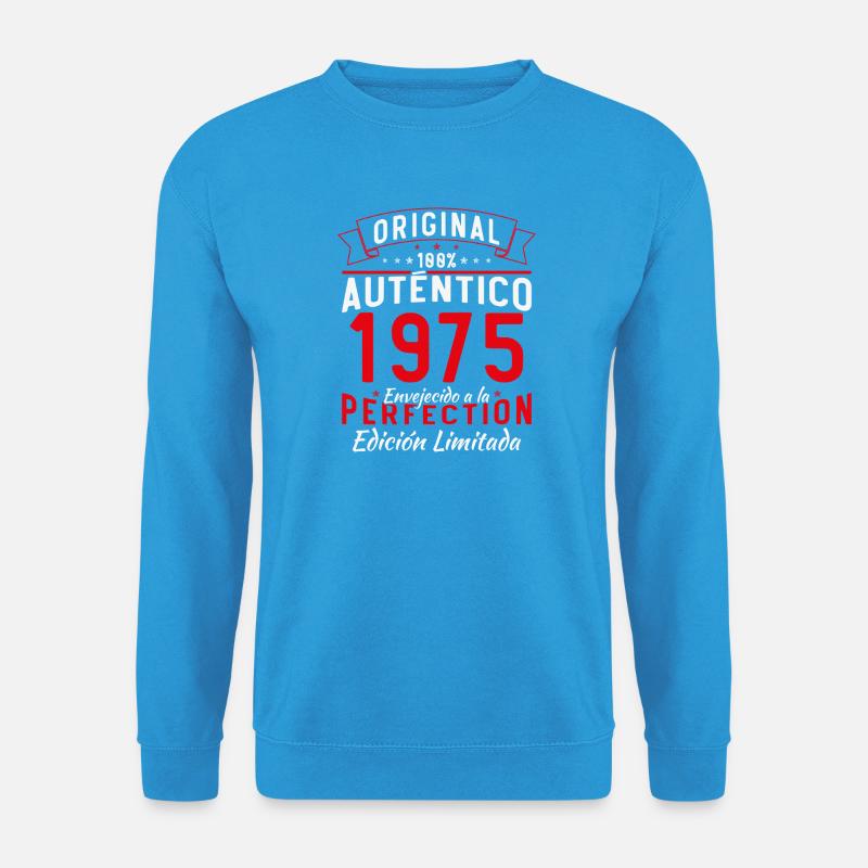 1975 Original Authentische Ausgabe 1975 - Unisex Pullover - Meeresblau