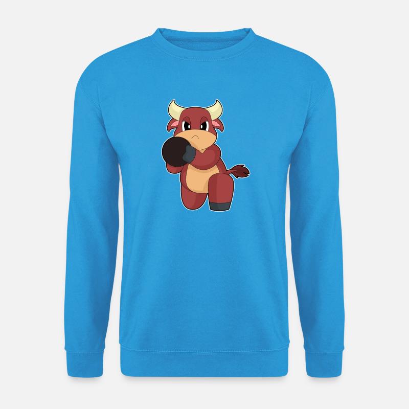 Stier Bowling Bowlingkugel - Unisex Pullover - Meeresblau