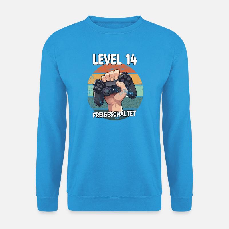 Level 14 Freigeschaltet Controller - Unisex Pullover - Meeresblau