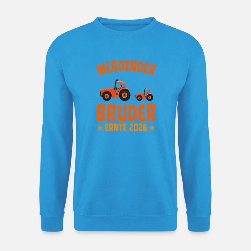 Werdender BRUDER Ernte 2026 Traktor - Unisex Pullover - Meeresblau