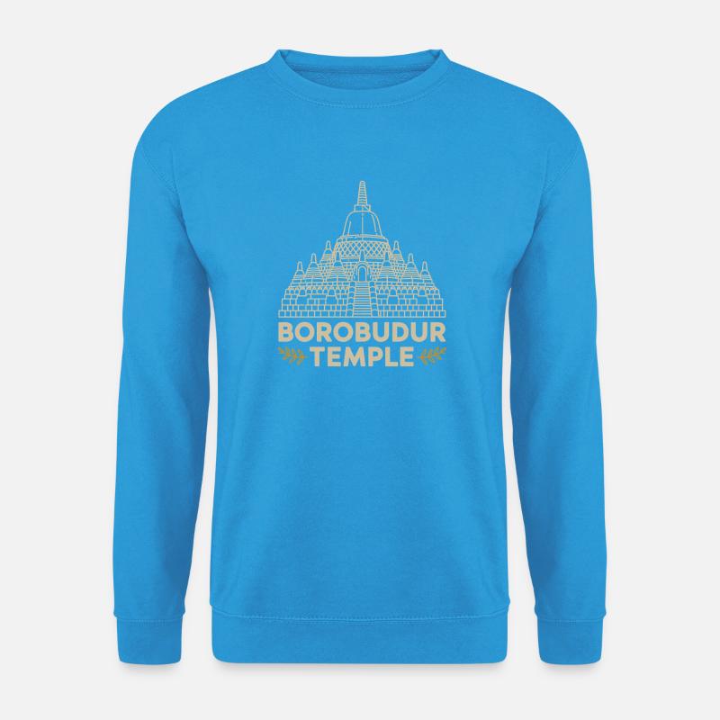 Borobudur Tempel - Unisex Pullover - Meeresblau