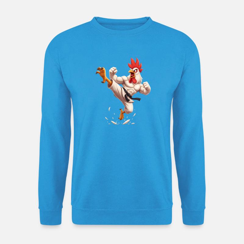 Kampf Hahn Karate - Unisex Pullover - Meeresblau