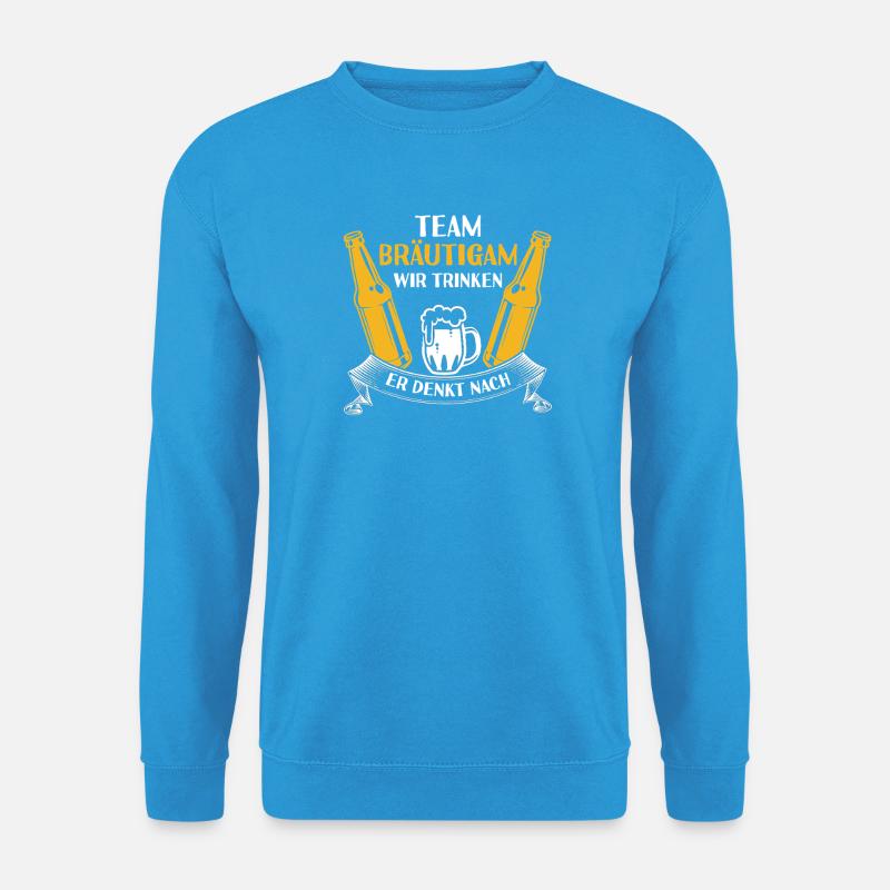 JGA Team Bräutigam Junggesellenabschied - Unisex Pullover - Meeresblau