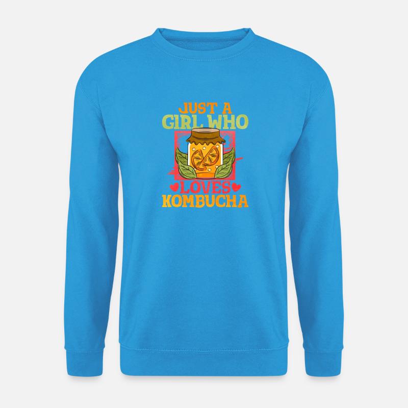Nur ein Mädchen liebt Kombucha - Unisex Pullover - Meeresblau