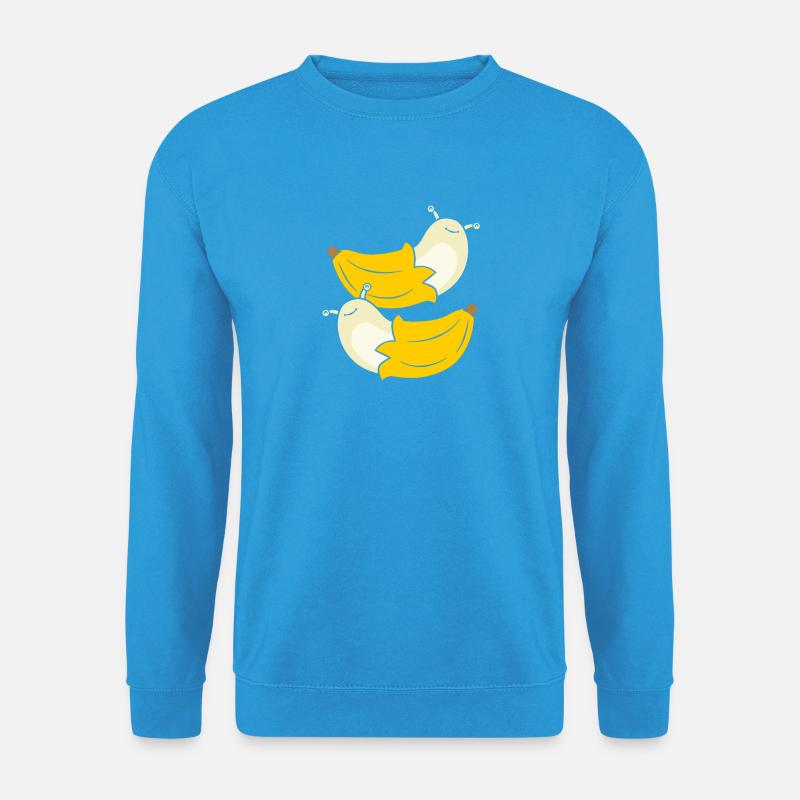 Schnecke Banane - Unisex Pullover - Meeresblau