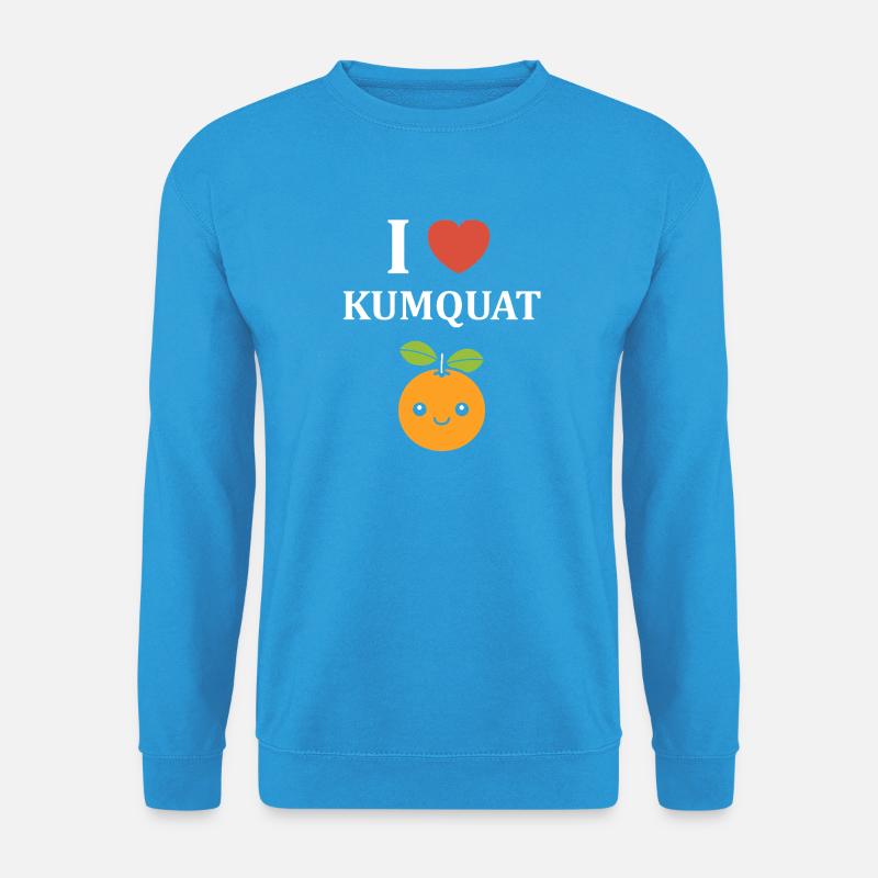 Ich liebe Kumquat - Unisex Pullover - Meeresblau