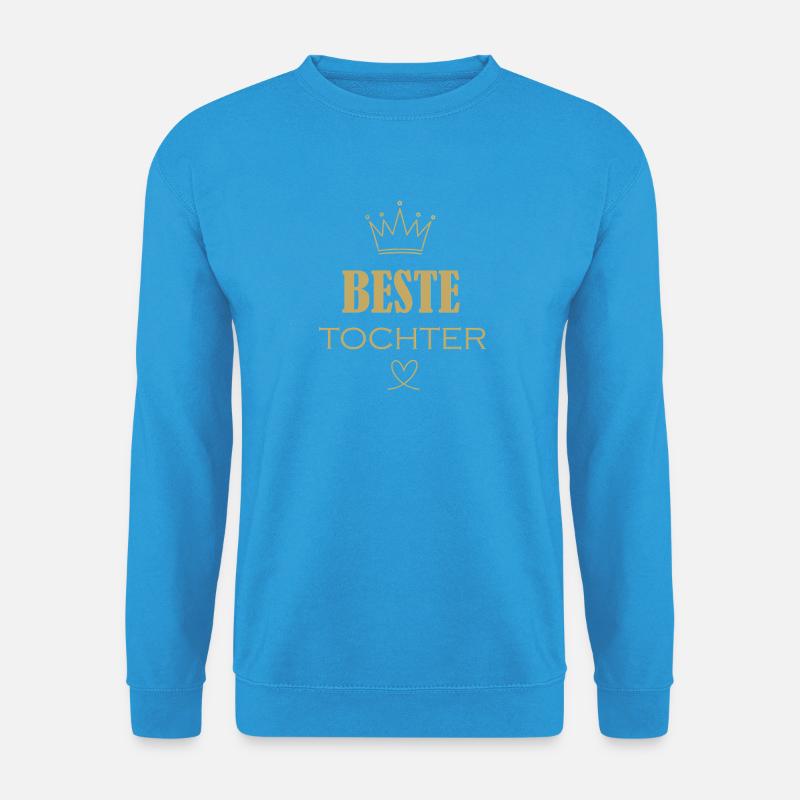 Beste Tochter Krone Gold - Unisex Pullover - Meeresblau