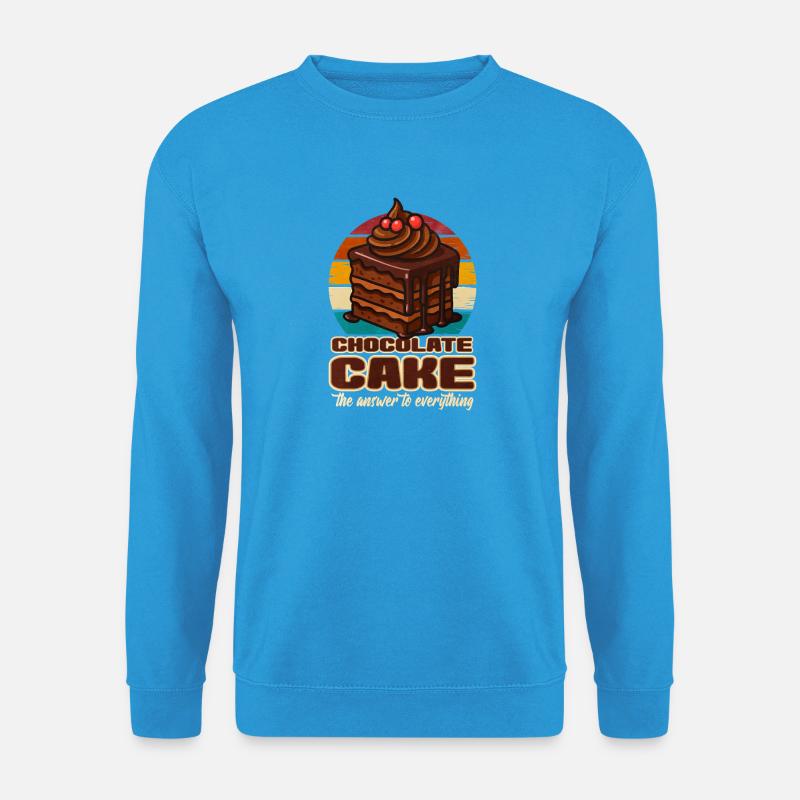 Kuchen Schoko kuchen Geschenk - Unisex Pullover - Meeresblau