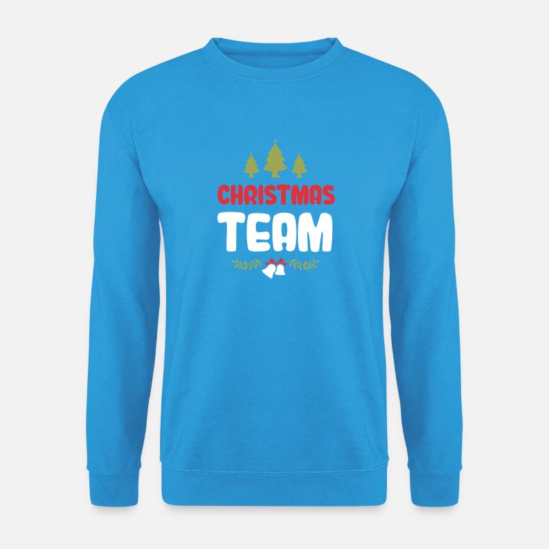 Weihnachten Team Christmas - Unisex Pullover - Meeresblau