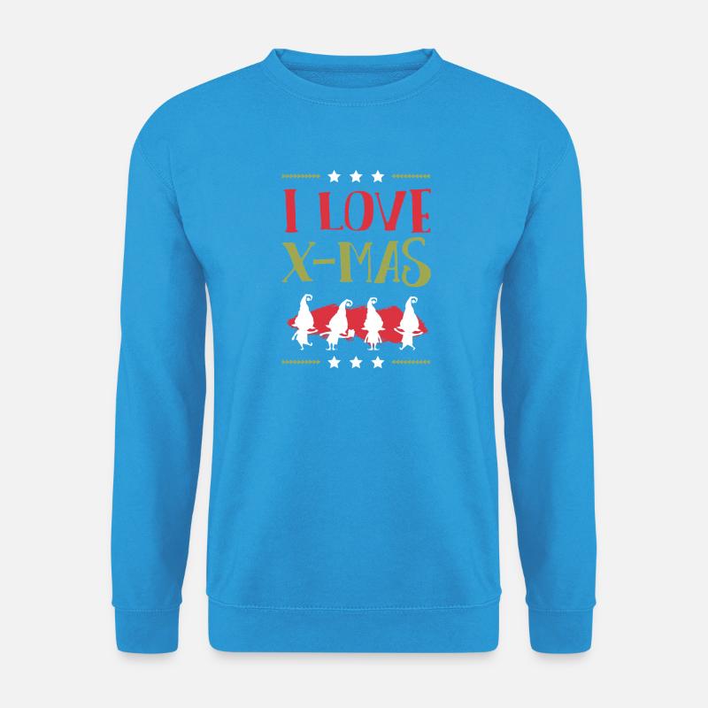 Ich Liebe Xmas Weihnachten - Unisex Pullover - Meeresblau