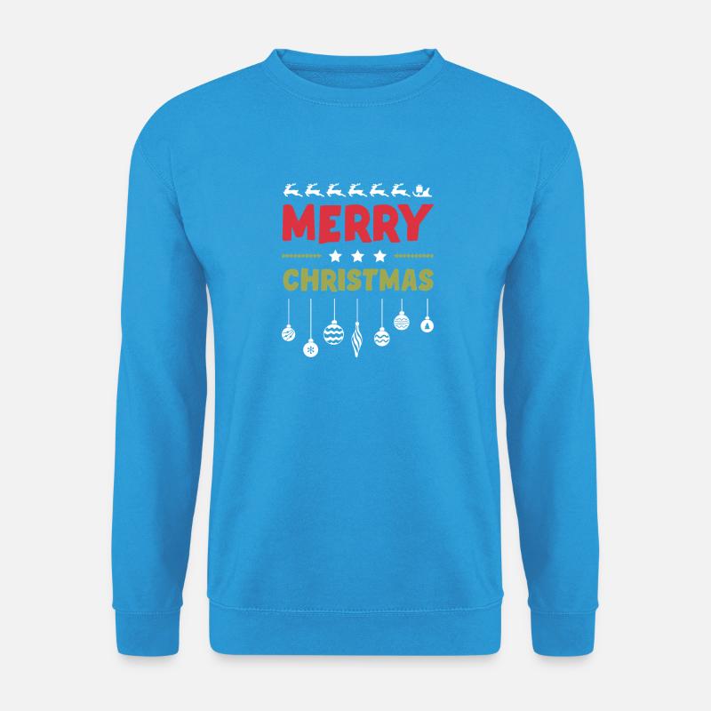 Frohe Weihnachten - Unisex Pullover - Meeresblau