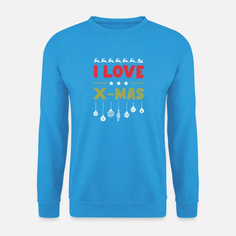 Ich Liebe Xmas Weihnachten - Unisex Pullover - Meeresblau